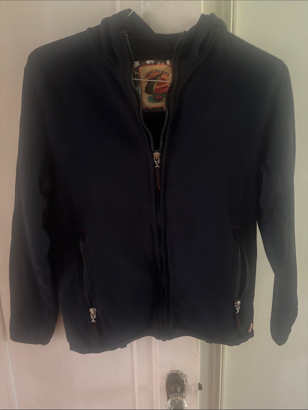 Tommy Bahama Navy Hooded Zip Jacket